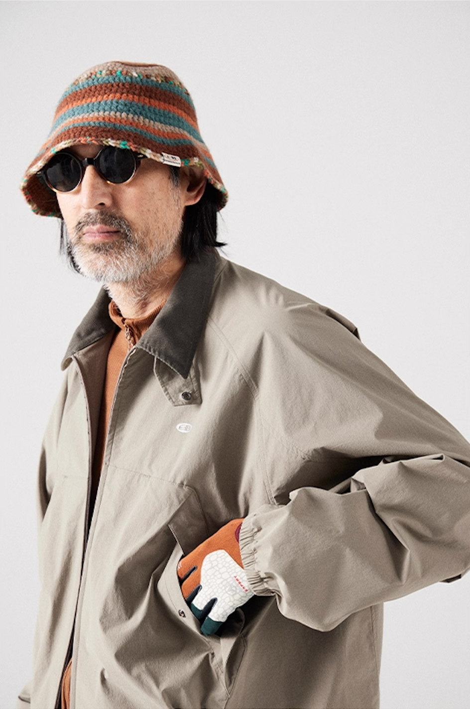 Blue Large Pocket Lapel Jacket