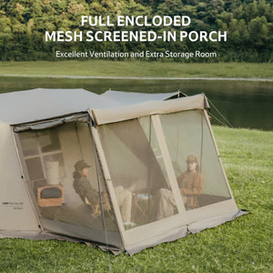 Naturehike Village 13 Gen 2 Quick Open Tent Brown/Tiblack(Ultimate Edition)