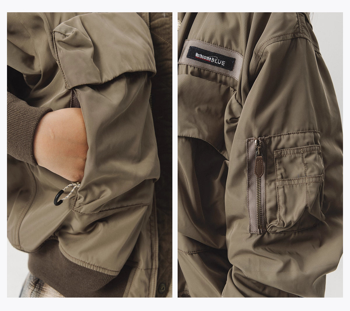 Blue Vintage Flight Jacket