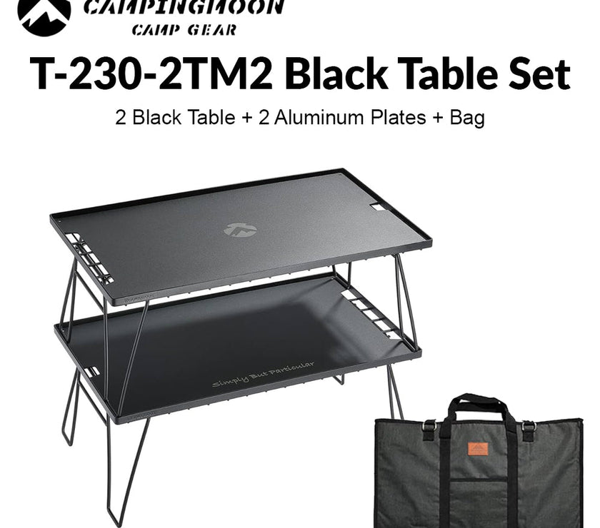 Campingmoon 2 Iron Tables + Plate