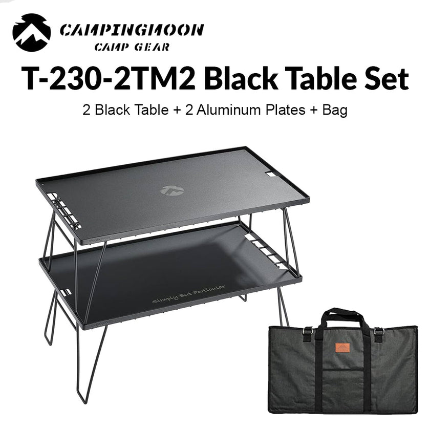 Campingmoon 2 Iron Tables + Plate