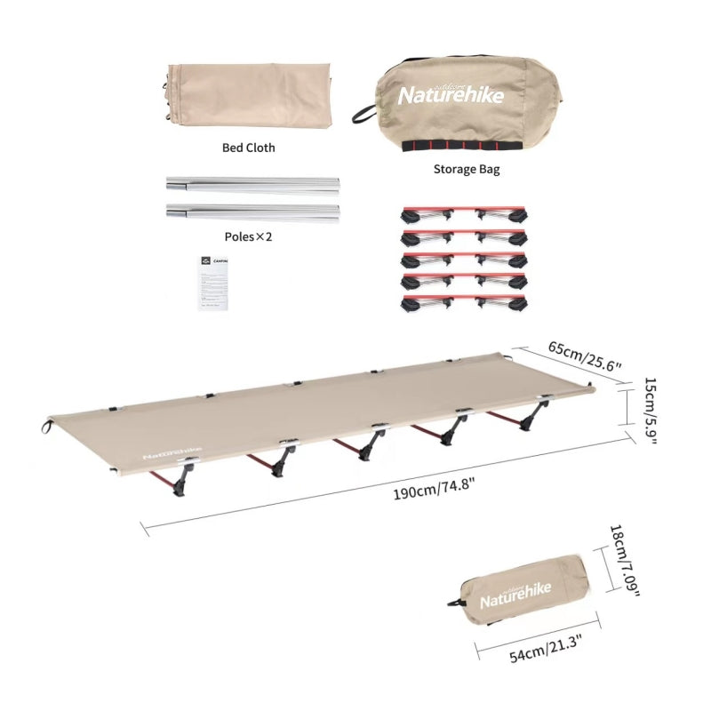 Naturehike XJC05 Greenfield Outdoor Folding Camp Bed (2026)