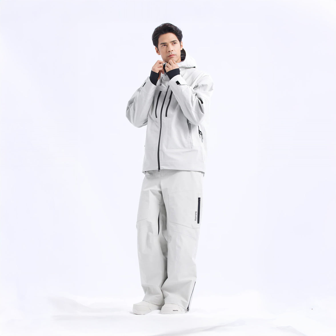 Nobaday Pure Free 3L Zip-Up Snow Jacket Grey