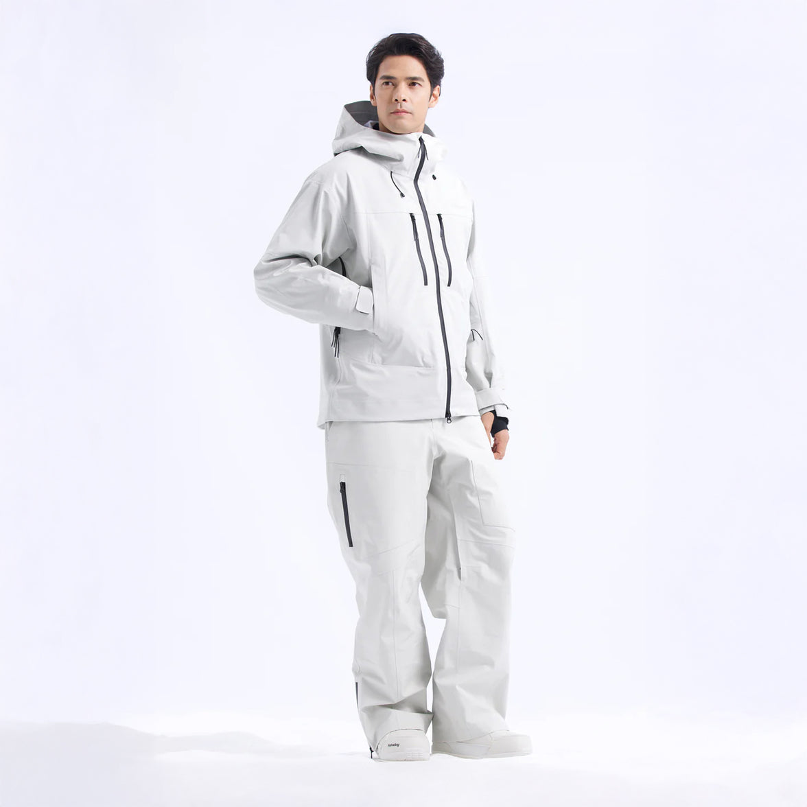 Nobaday Pure Free 3L Zip-Up Snow Jacket Grey