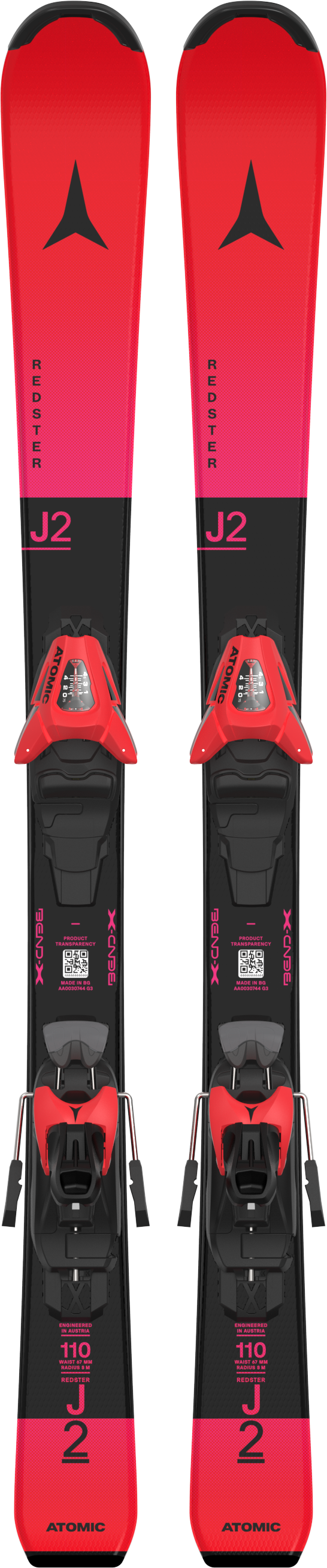 Atomic Redster J2 100-120 + C 5 GW Skis - pair