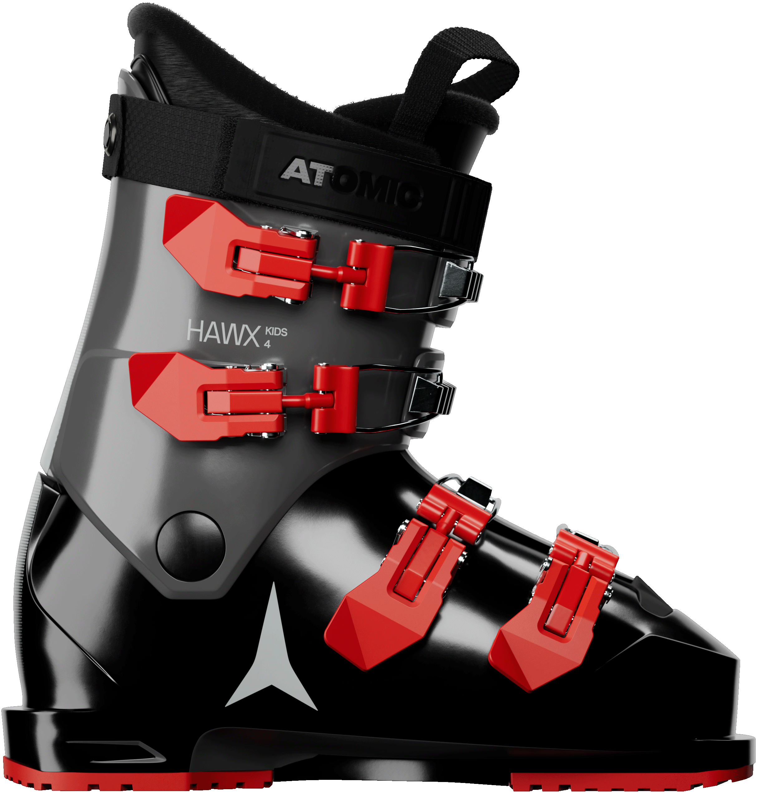 Atomic Hawx Kids 4 Ski Boots in Black / Limestone / Red — official Atomic product image