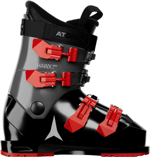 Atomic Hawx Kids 4 Ski Boots in Black / Limestone / Red — official Atomic product image