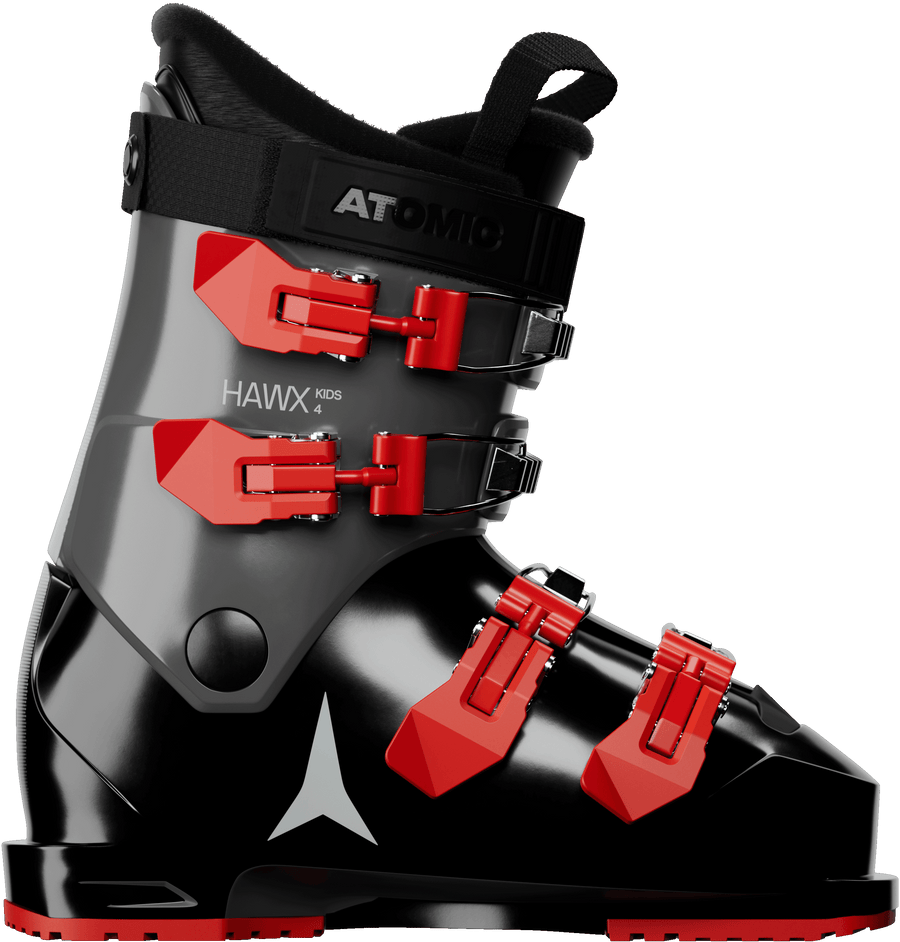 Atomic Hawx Kids 4 Ski Boots in Black / Limestone / Red — official Atomic product image