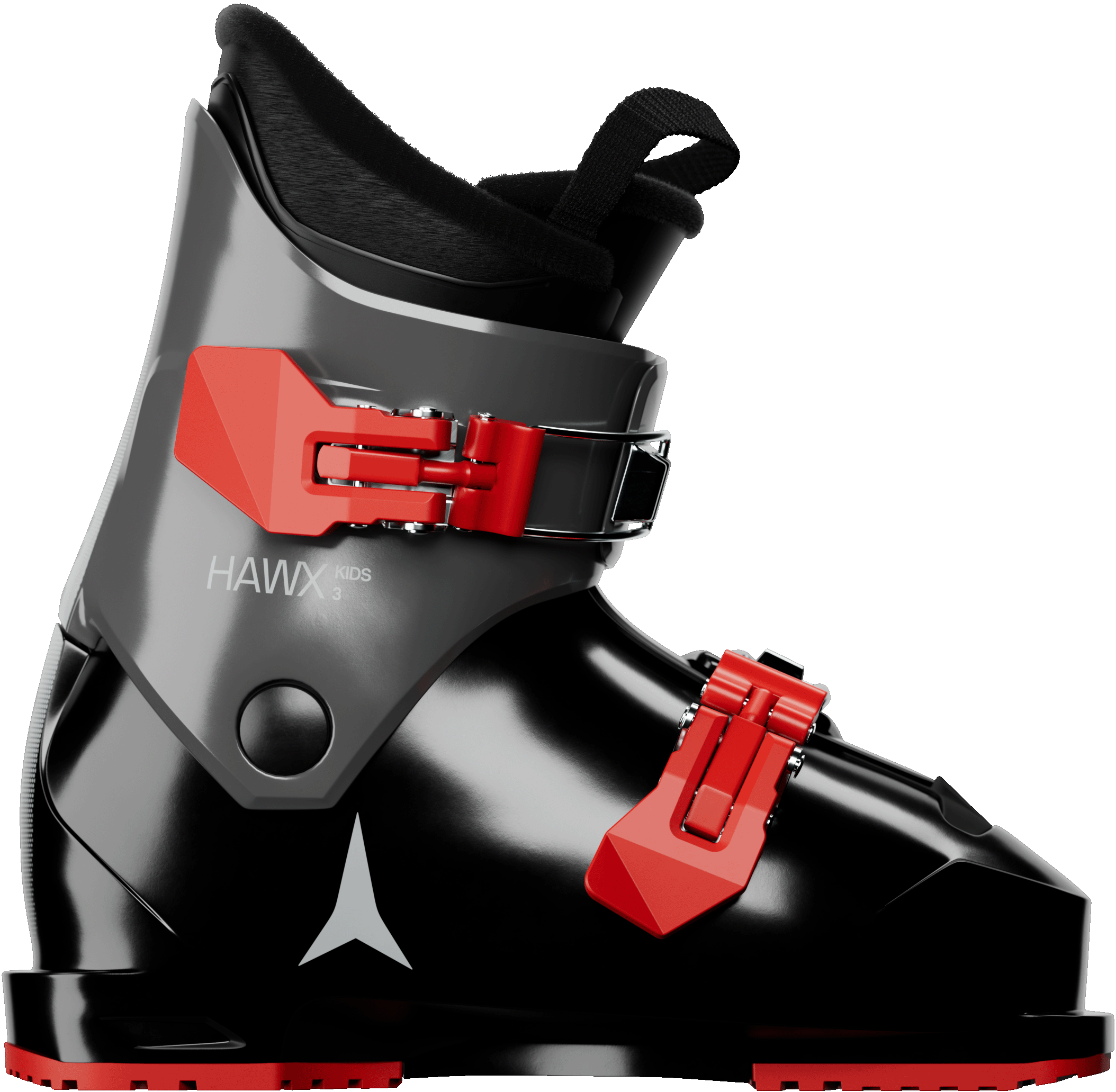 Atomic Hawx Kids 2 Ski Boots in Black / Limestone / Red — official Atomic product image