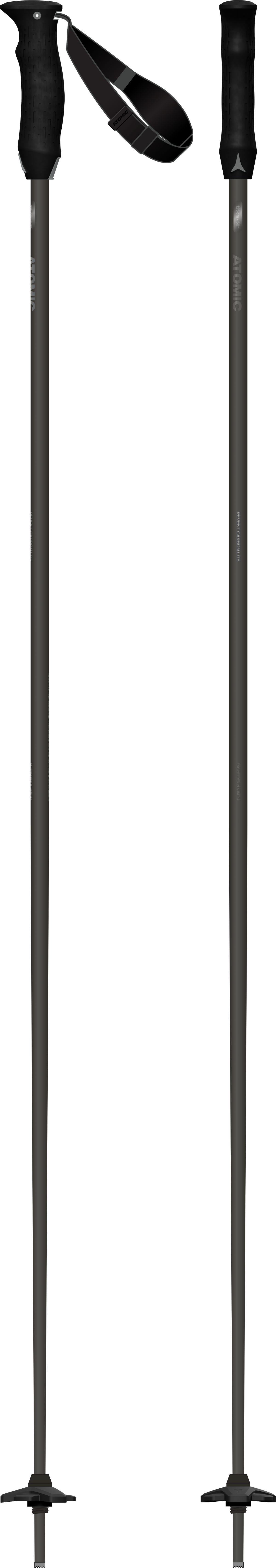 Atomic Revent Carbon Lite Ski Poles in Black — official Atomic product image