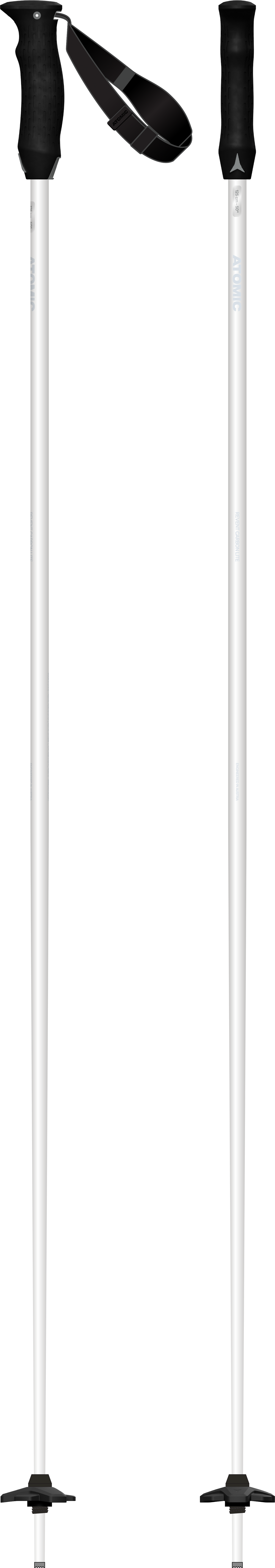 Atomic Revent Carbon Lite Ski Poles in White — official Atomic product image