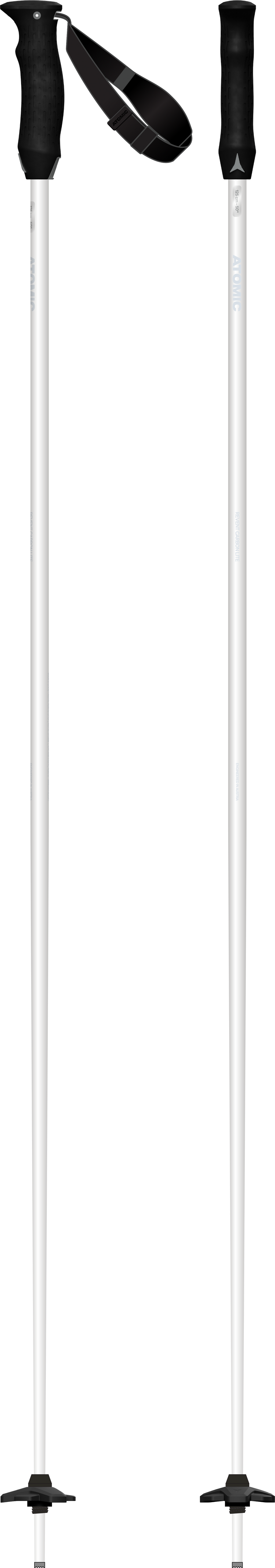 Atomic Revent Carbon Lite Ski Poles in White — official Atomic product image