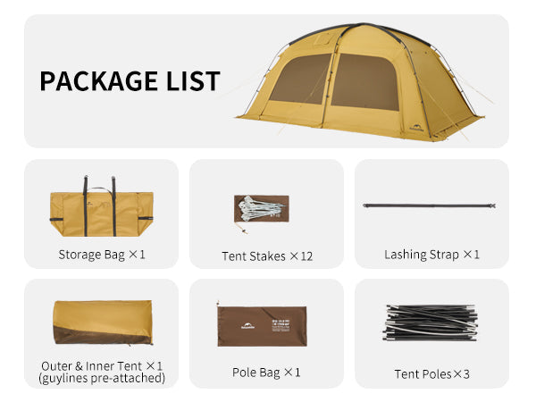 Naturehike Dune™ 10.9 Pro 4-Person Hot Tent