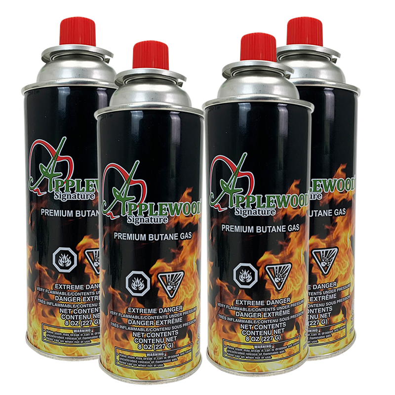 Applewood Premium Butane Gas (4 Piece)
