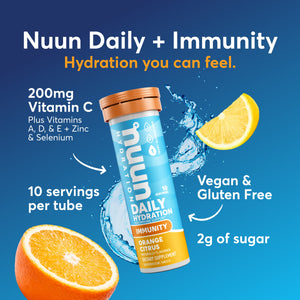 Nuun Immunity Electrolyte & Immune Support Tablets - Orange Citrus (10 Tablets)