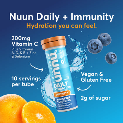 Nuun Immunity Electrolyte & Immune Support Tablets - Orange Citrus (10 Tablets)
