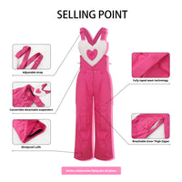 BCG Barbie Limited Edition Pink Heart Ski Bibs