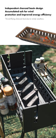 Black Dog Outdoor Folding Grill