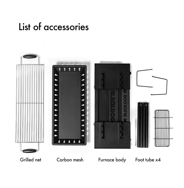 Black Dog Outdoor Folding Grill