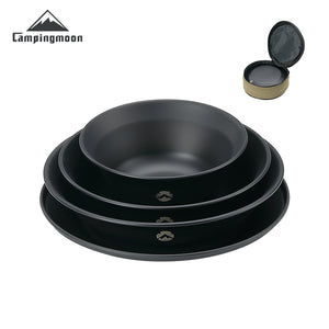 Campingmoon Black Plates Set BKS395-1S