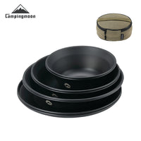 Campingmoon Black Plates Set BKS395-2S