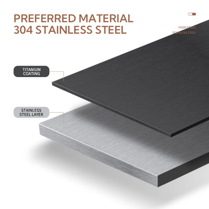 Campingmoon Black Plates Set BKS395-2S