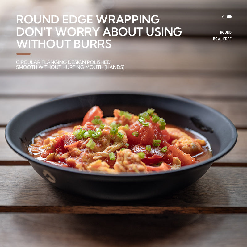 Campingmoon Black Plates Set BKS395-2S