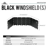 Campingmoon Wind Deflector – 10Pcs