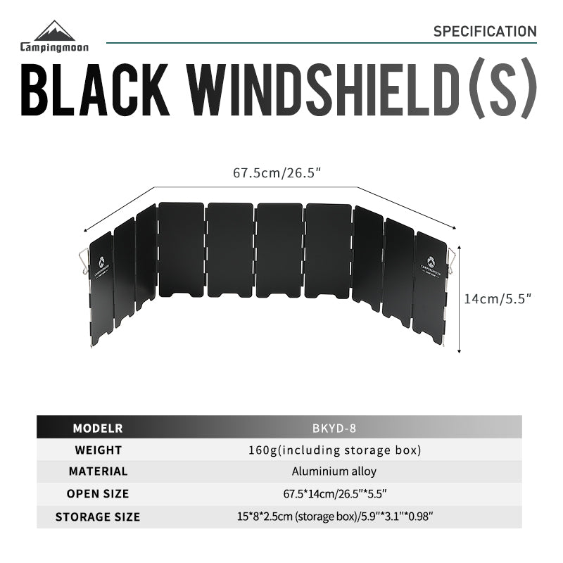 Camping Moon Wind Deflector – 10Pcs