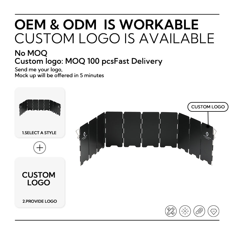 Camping Moon Wind Deflector - 10Pcs