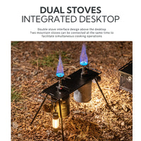 Campingmoon Half-Unit Extendable Gas Stove (IGT Compatible) BKZ06-L