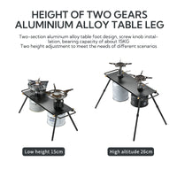 Campingmoon Half-Unit Extendable Gas Stove (IGT Compatible) BKZ06-L