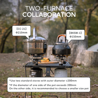 Campingmoon IGT Half-Unit Gas Stove BKZ06