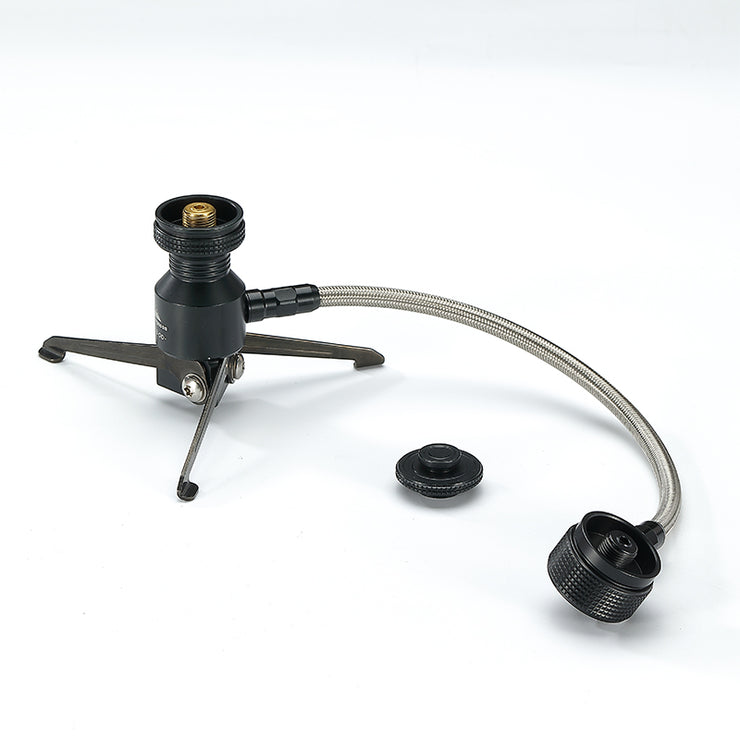 Campingmoon BKZ23-OD remote hose adapter with tripod stand and flexible hose for remote canister connection