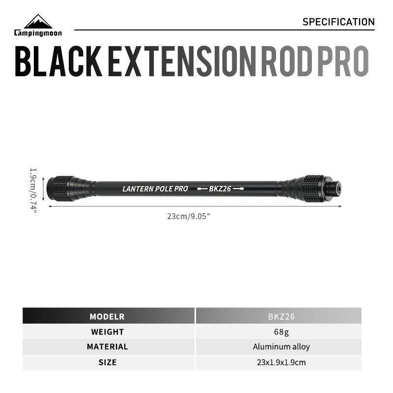 Camping Moon Black Extension Pole Pro BKZ26 (2026)