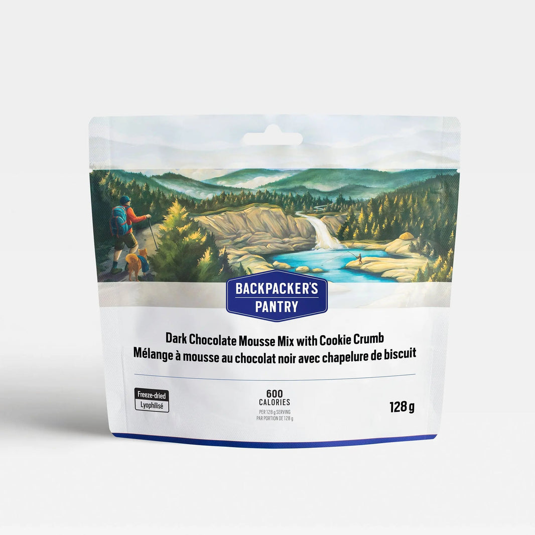 Backpacker's Pantry Dark Chocolate Mousse Mix with Cookie Crumb pouch, 128 g