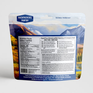 Backpacker's Pantry Stroganoff Sauce, Mushrooms & Beef Freeze-Dried Meal - Single Serving