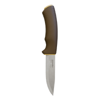 Morakniv Bushcraft Survival stainless knife in Desert with fire starter sheath