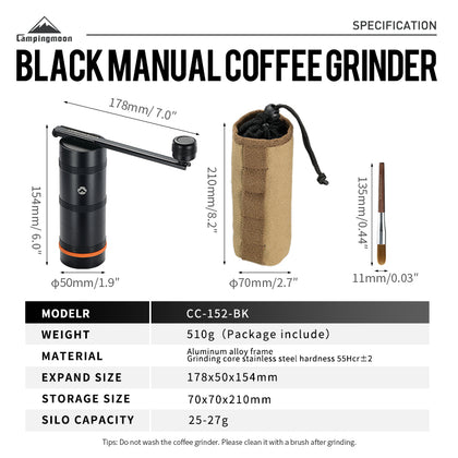 Campingmoon Medium Coffee Grinder