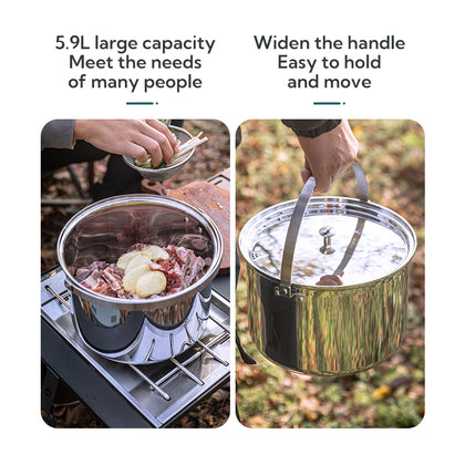 Campingmoon Stock Pot 5.9L CC-24