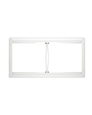 Snow Peak Entry IGT Table CK-080R from above: empty aluminum frame, no bamboo panels, legs folded beneath