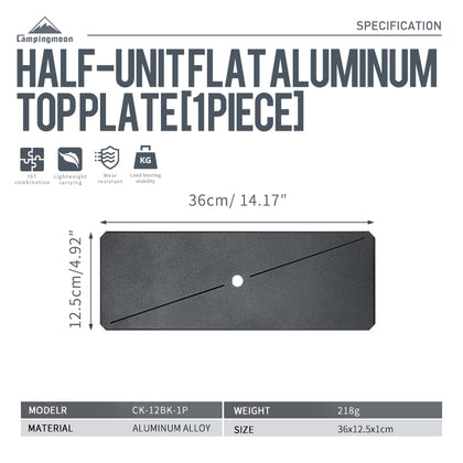 Dimensions labeled on the side of A half black laser top board for an IGT bridge table.