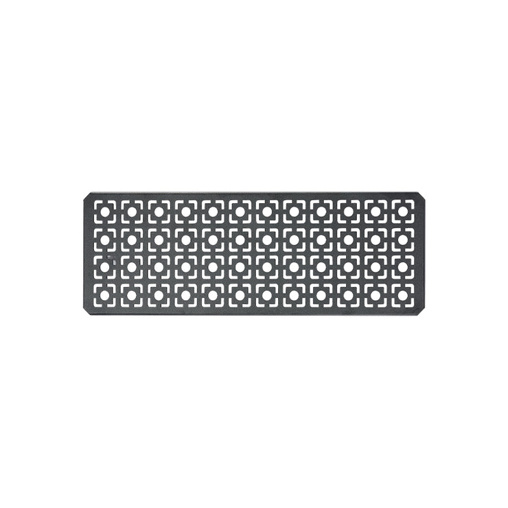 A half size top plate for IGT, made of aluminum alloy with a powder coating, featuring laser cut holes for grill tables or bridge tables.