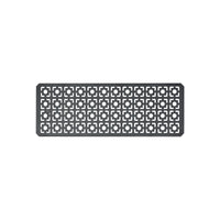 A half size top plate for IGT, made of aluminum alloy with a powder coating, featuring laser cut holes for grill tables or bridge tables.