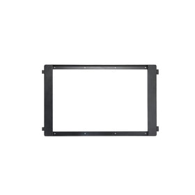 A black iron grill frame designed for connection to a shelf container or field rack, intended for outdoor use.