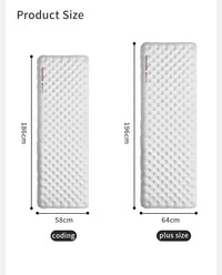 Naturehike Tuye 8.8 Ultra Light Inflatable Square Sleeping Pad Carbon Silver Plus Size