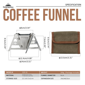 Campingmoon Coffee Dripper COF-01