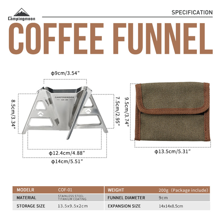 Campingmoon Coffee Dripper COF-01
