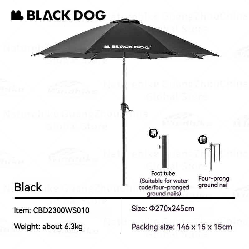 Black Dog Sunset Outdoor Umbrella - Pro