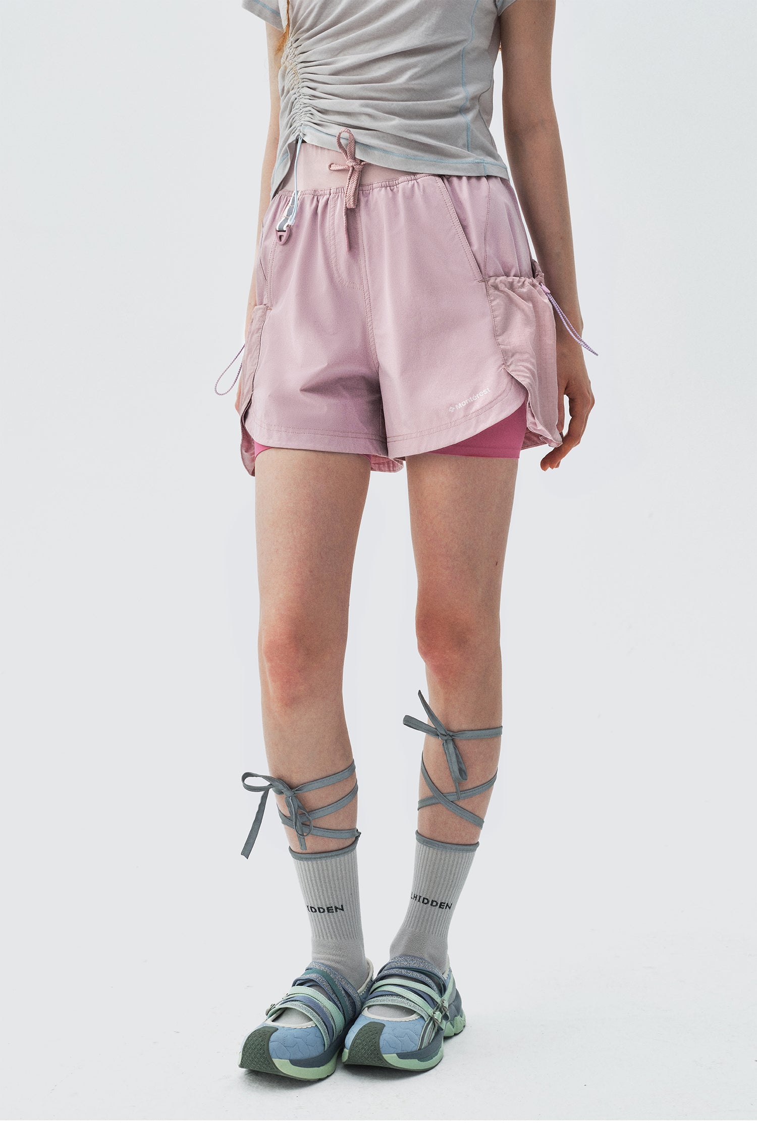 Monterest Outdoor Breathable High-Waisted Sport Shorts